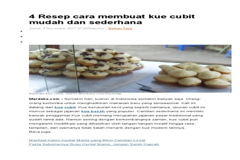 Cara Membuat Kue Cubit Lumer Ala Cafe