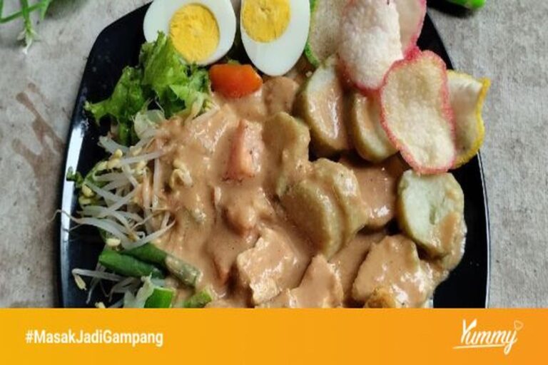 Resep Gado-Gado Jakarta dengan Bumbu Kacang