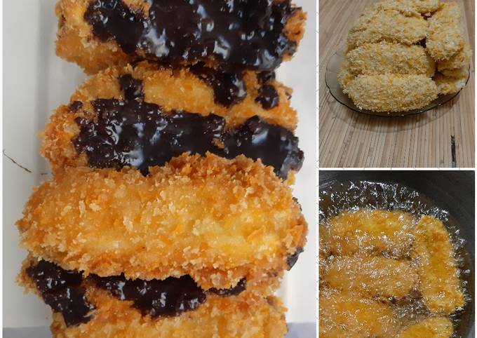 Resep Pisang Goreng Crispy Ketagihan Topping Coklat Lumernya Bikin Nagih